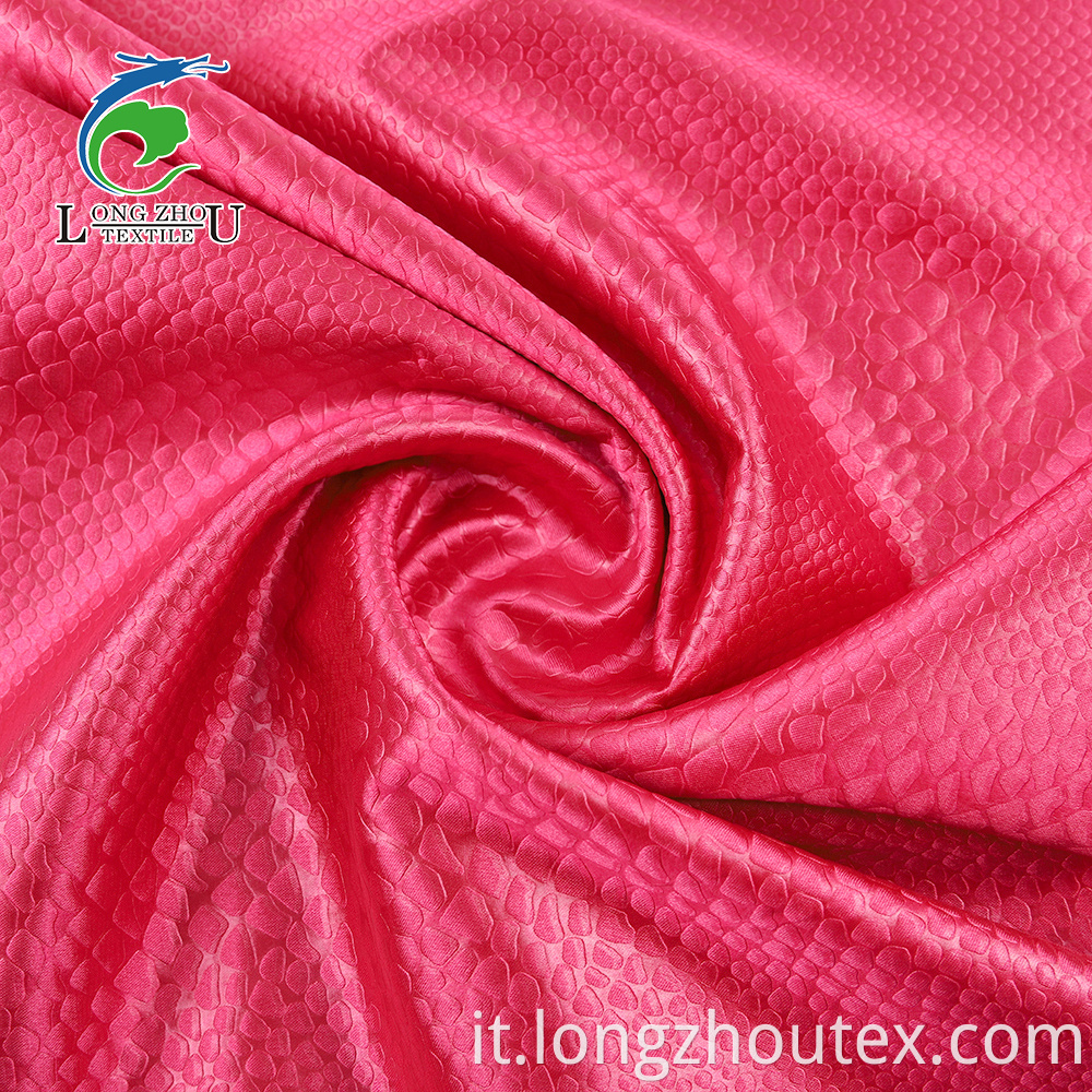 EMBOSS SPANDEX LIGHT SATIN FABRIC